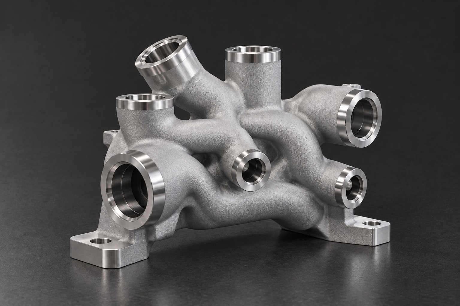 Verzweigter Fluidverteiler – illustrative Darstellung
